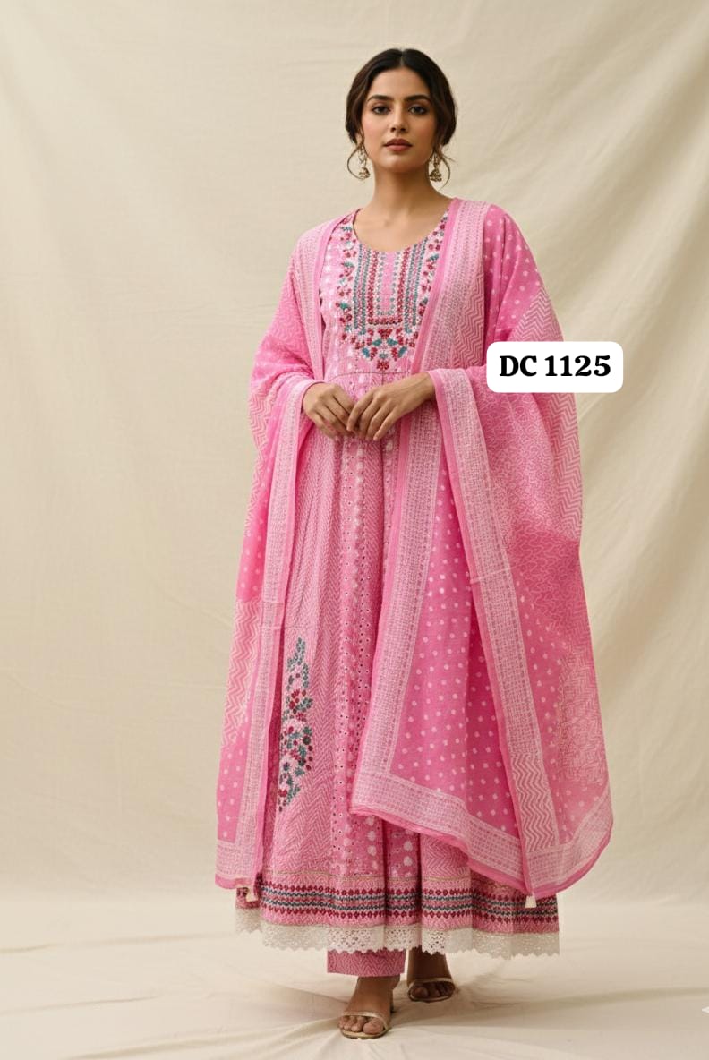 Pretty in Pink – Cotton Chikankari Suit Set