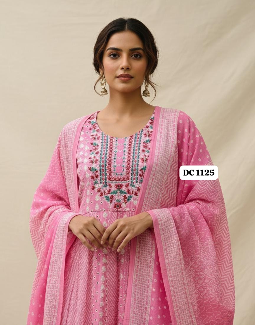 Pretty in Pink – Cotton Chikankari Suit Set