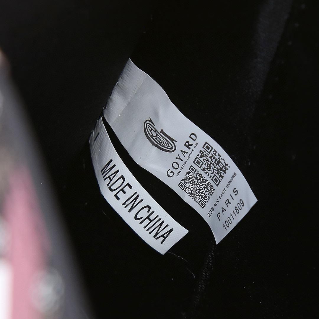 Goyard Saïgon structured top handle bag in black