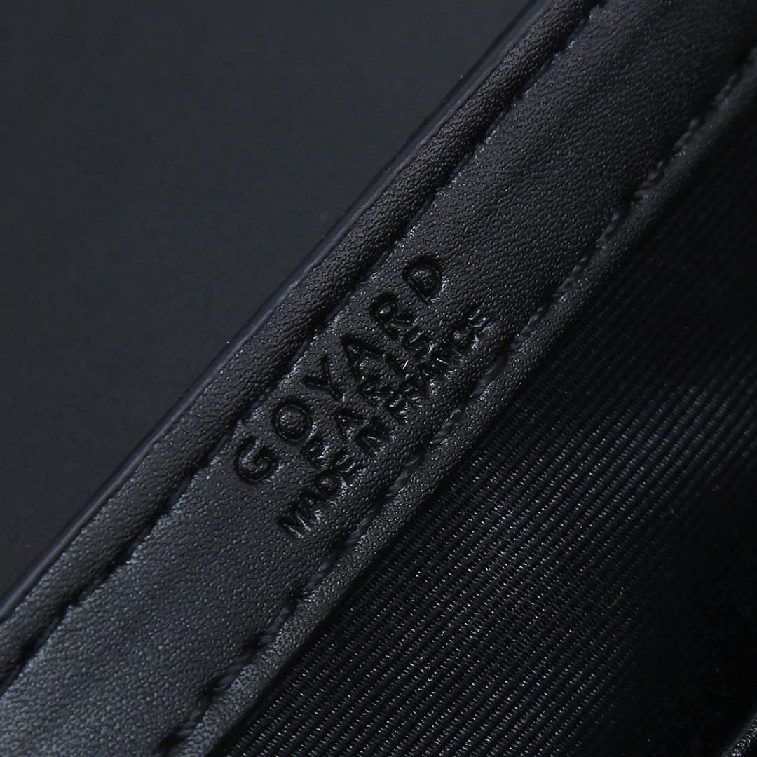 Goyard Saïgon structured top handle bag in black